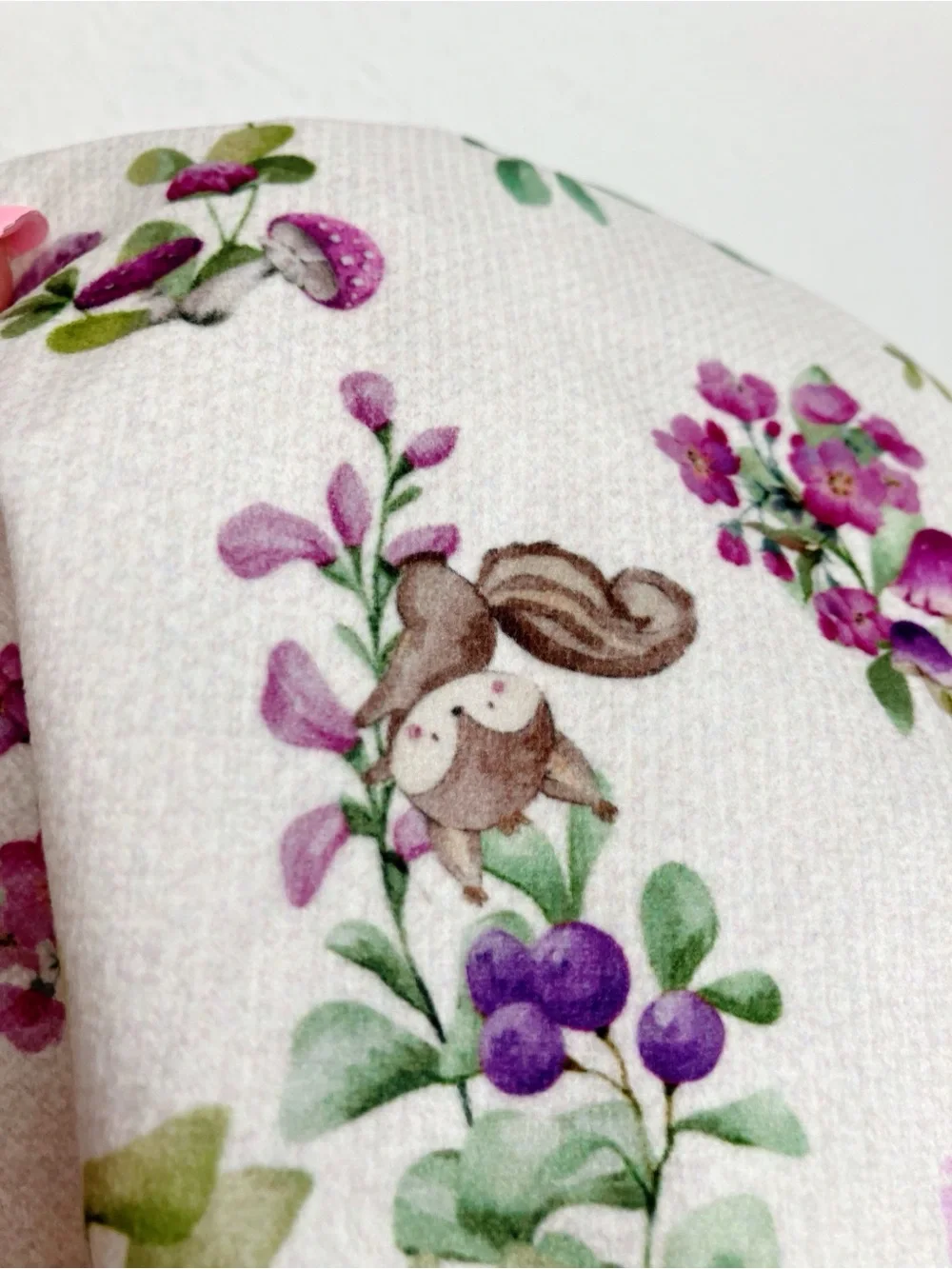 NWT Mayoral smocked dress orchid floral with squirrel infant girls size 9 months